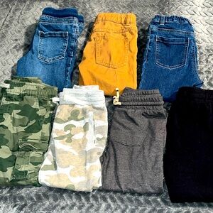 Toddler Boys 4T pants - 7 pair (jeans, sweats & cargo)